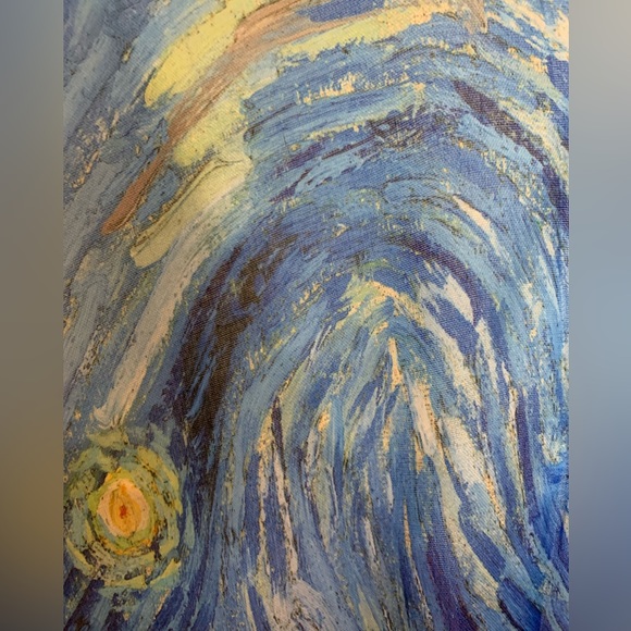 NWT Museum Art Ruana Rhuana Kimono Cover-Up OS “Starry Night” - Picture 3 of 11